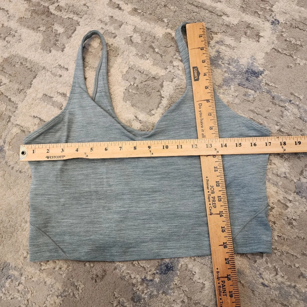 Lululemon Align Crop Tank Heathered Tidewater Teal Size 14 - Picture 6 of 14